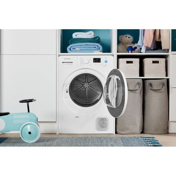 Indesit Dryer YT M10 71 R UK White Lifestyle frontal open