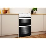 Indesit Double Cooker ID5E92KMW/UK White A Enamelled Sheetmetal Lifestyle perspective