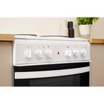 Indesit Double Cooker ID5E92KMW/UK White A Enamelled Sheetmetal Lifestyle control panel