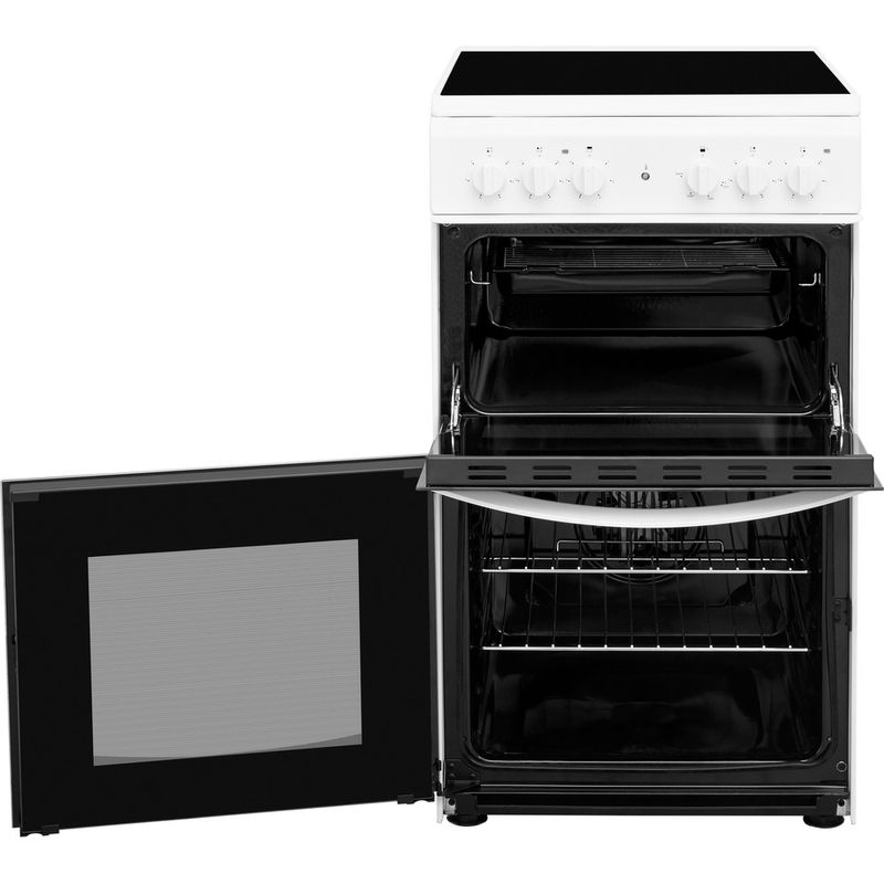 Indesit-Double-Cooker-ID5V92KMW-UK-White-A-Vitroceramic-Perspective-open