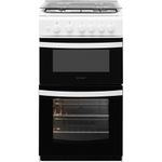 Indesit Double Cooker ID5G00KMW/UK /L White A+ Enamelled Sheetmetal Frontal