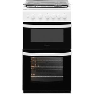 Indesit ID5G00KMW/UK /L Twin Cavity Gas Cooker - White