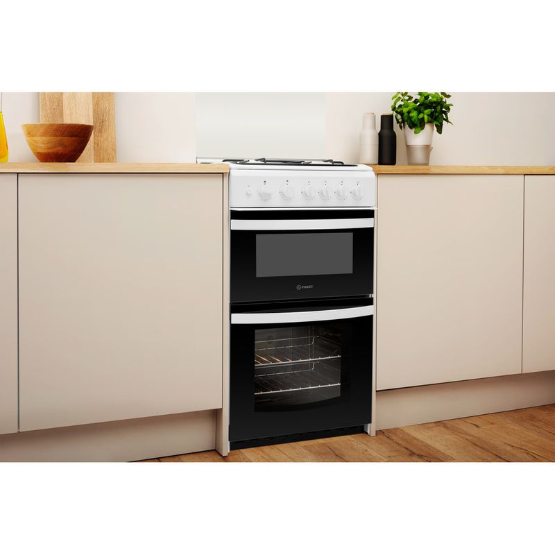 Indesit-Double-Cooker-ID5G00KMW-UK--L-White-A--Enamelled-Sheetmetal-Lifestyle-perspective
