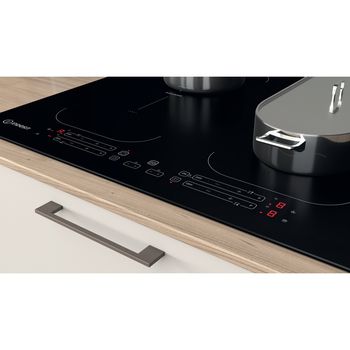 Indesit HOB IB 88B60 NE Black Induction vitroceramic Lifestyle control panel