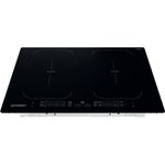 Indesit HOB IB 88B60 NE Black Induction vitroceramic Frontal top down