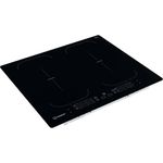 Indesit HOB IB 88B60 NE Black Induction vitroceramic Perspective