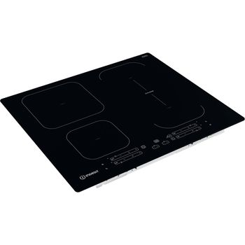 Indesit HOB IB 65B60 NE Black Induction vitroceramic Perspective