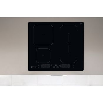 Indesit HOB IB 65B60 NE Black Induction vitroceramic Lifestyle frontal