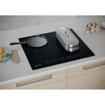 Indesit HOB IB 65B60 NE Black Induction vitroceramic Lifestyle perspective