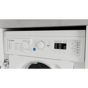 Indesit Washing machine Built-in BI WMIL 81284 UK White Front loader C Control panel