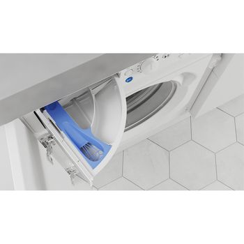 Indesit Washing machine Built-in BI WMIL 81284 UK White Front loader C Drawer