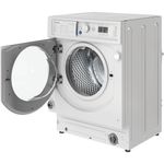 Indesit Washing machine Built-in BI WMIL 91484 UK White Front loader C Perspective open