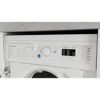 Indesit Washing machine Built-in BI WMIL 91484 UK White Front loader C Control panel