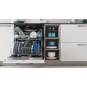 Indesit Dishwasher Built-in DIE 2B19 UK Full-integrated F Lifestyle frontal open