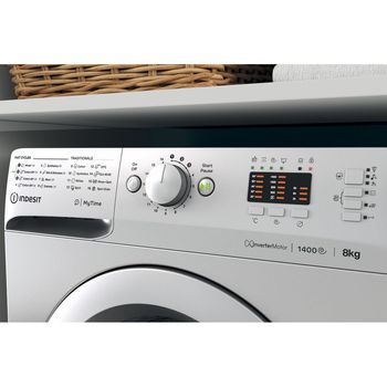 Indesit Washing machine Freestanding MTWA 81483 S UK Silver Front loader D Lifestyle control panel