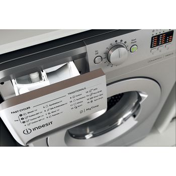 Indesit Washing machine Freestanding MTWA 81483 S UK Silver Front loader D Drawer