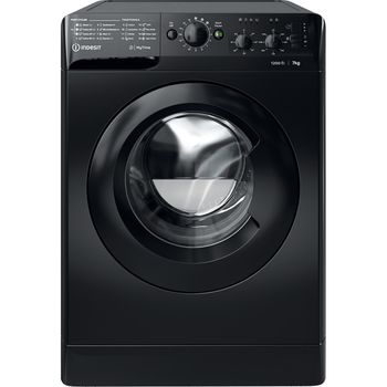 Indesit Washing machine Freestanding MTWC 71252 K UK Black Front loader E Frontal