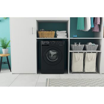 Indesit Washing machine Freestanding MTWC 71252 K UK Black Front loader E Lifestyle frontal