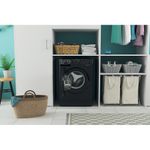 Indesit Washing machine Freestanding MTWC 71252 K UK Black Front loader E Lifestyle frontal open