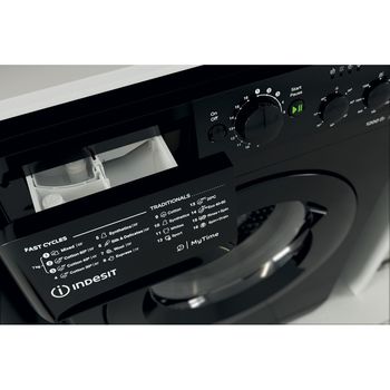 Indesit Washing machine Freestanding MTWC 71252 K UK Black Front loader E Drawer