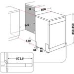 Indesit-Dishwasher-Free-standing-DFE-1B19-UK-Free-standing-F-Technical-drawing