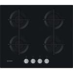 Indesit HOB ING 61T/BK UK Black GAS Frontal