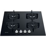 Indesit HOB ING 61T/BK UK Black GAS Frontal top down