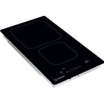 Indesit HOB IS 19Q30 NE Black Induction vitroceramic Perspective