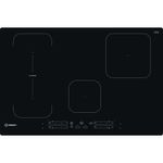 Indesit HOB IB 21B77 NE Black Induction vitroceramic Frontal