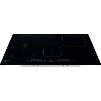 Indesit HOB IB 21B77 NE Black Induction vitroceramic Frontal top down