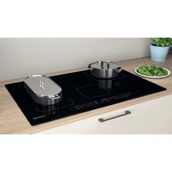 Indesit HOB IB 21B77 NE Black Induction vitroceramic Lifestyle perspective