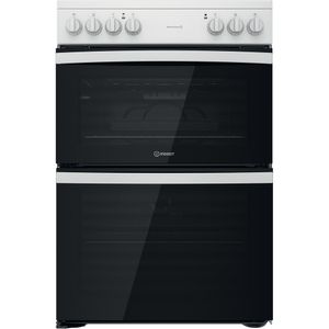 Indesit ID67V9KMW/UK 60cm Electric Cooker with Ceramic Hob - White