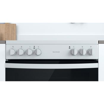 Indesit Double Cooker ID67V9KMW/UK White A Lifestyle control panel