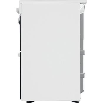Indesit Double Cooker ID67V9KMW/UK White A Back / Lateral