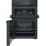 Indesit-Double-Cooker-ID67V9KMB-UK-Black-A-Frontal-open