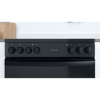 Indesit Double Cooker ID67V9KMB/UK Black A Lifestyle control panel