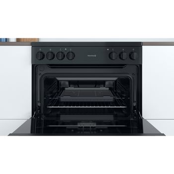 Indesit Double Cooker ID67V9KMB/UK Black A Cavity