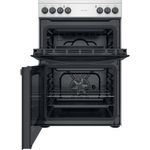 Indesit Double Cooker ID67V9HCCX/UK Inox A Frontal open