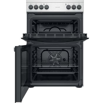 Indesit Double Cooker ID67V9HCCX/UK Inox A Frontal open