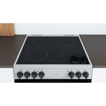 Indesit Double Cooker ID67V9HCCX/UK Inox A Lifestyle frontal top down