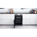 Indesit Double Cooker ID67V9HCCX/UK Inox A Lifestyle frontal open