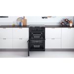 Indesit-Double-Cooker-ID67G0MCB-UK-Black-A--Lifestyle-frontal-open