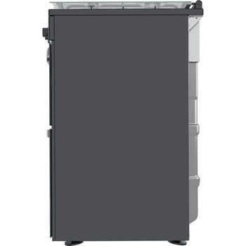 Indesit Double Cooker ID67G0MCB/UK Black A+ Back / Lateral