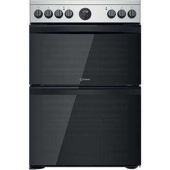 Indesit Double Cooker ID67V9HCX/UK Inox A Frontal