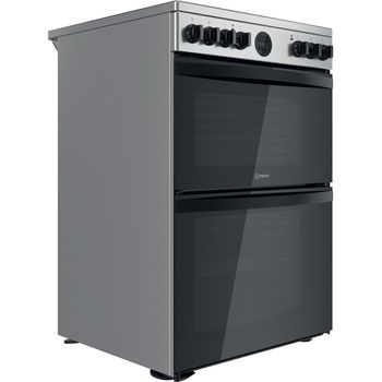 Indesit Double Cooker ID67V9HCX/UK Inox A Perspective
