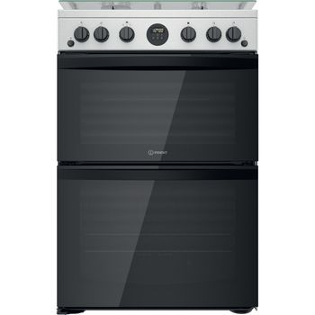 Indesit Double Cooker ID67G0MCX/UK Inox A+ Frontal