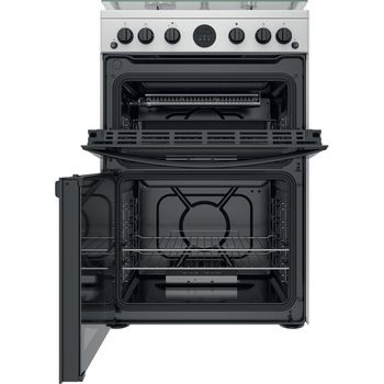 Indesit-Double-Cooker-ID67G0MCX-UK-Inox-A--Frontal-open