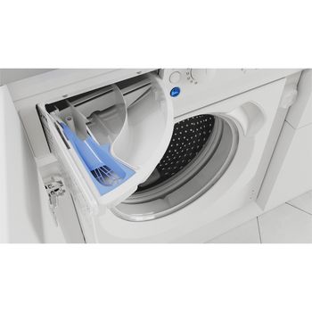 Indesit Washer dryer Built-in BI WDIL 861284 UK White Front loader Drawer