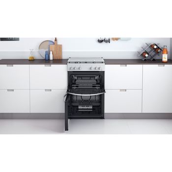 Indesit-Double-Cooker-ID67G0MCW-UK-White-A--Lifestyle-frontal-open