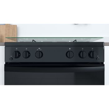 Indesit Double Cooker ID67G0MMB/UK Black A+ Lifestyle control panel